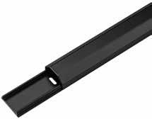51924 - schwarz Halbrunder Aluminium- Kabelkanal zum unsichtbaren Verlegen von Kabeln 50 mm Breite bietet Platz für mehrere Kabel Aluminium in perfekter Optik formvollendet abgestimmt auf