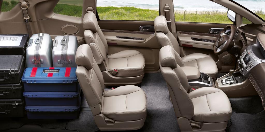 7SITZE Mit der 7-Sitzer-Version nutzen Sie einen geräumigen Innenraum und genießen gleichzeitig gehobenen Komfort.