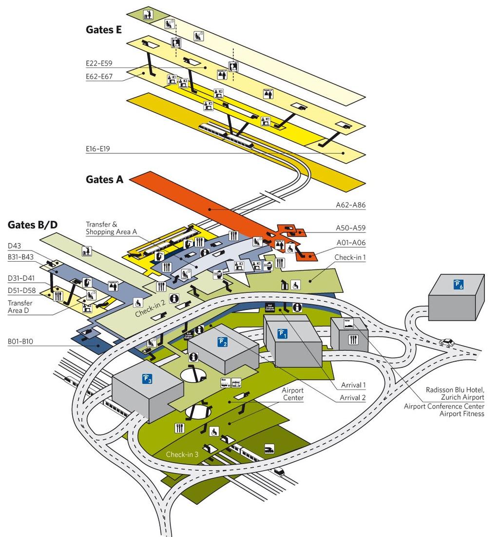 Posten 1: Lageplan Aufgabe: Du siehst hier einen Plan eines Flughafens.