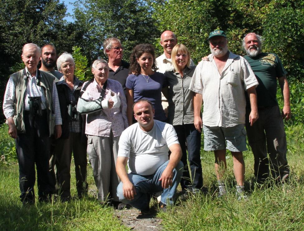 Unsere Gruppe von links nach rechts: Norbert Voegler, Cäcilia Voegler, Alego (Busfahrer), Charlotte Minisini, Prof. Dr.