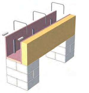 Für eine zusätzliche Stabilität ab einer Elementbreite von 17,5 cm die Stahlklammern in die werkseitig aufgebrachten Trapezleisten einbringen. Fertig zum Betonieren!