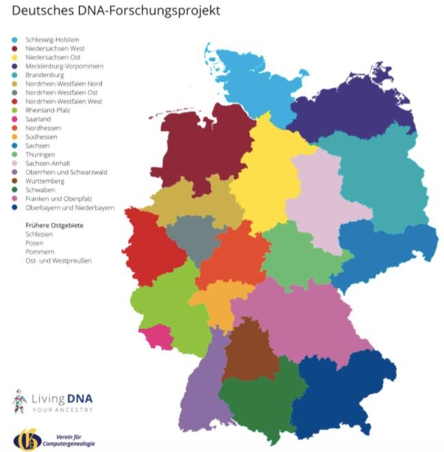 DNA-Genealogie Eine Familie - Die Deutschen CompGen ist Kooperationspartner der britischen Firma LivingDNA und arbeitet zusammen mit dem