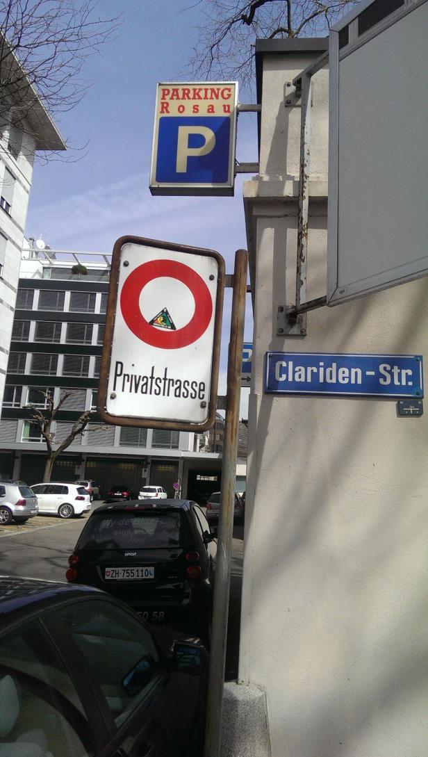 Richtplaneintrag Parkierung im öffentlichen Interesse Preise Innenstadt Fr. 4.-/h, Fr. 9.