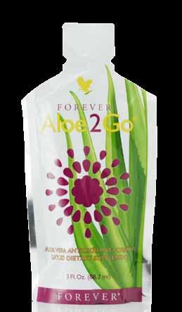 In der praktischen «To Go»-Verpackung zum Mitnehmen ist das Beste aus dem Aloe-Vera-Drink und FOREVER Pomesteen Power vereint.