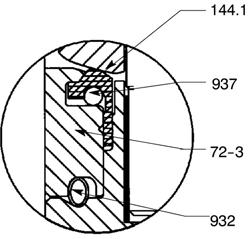 Einzelheiten Sitz Plastomersitz DN 50-600 (2" - 24") DN 650-1200 (26" - 48") Sitz aus fire-safe Plastomer DN 50-600 (2" - 24")