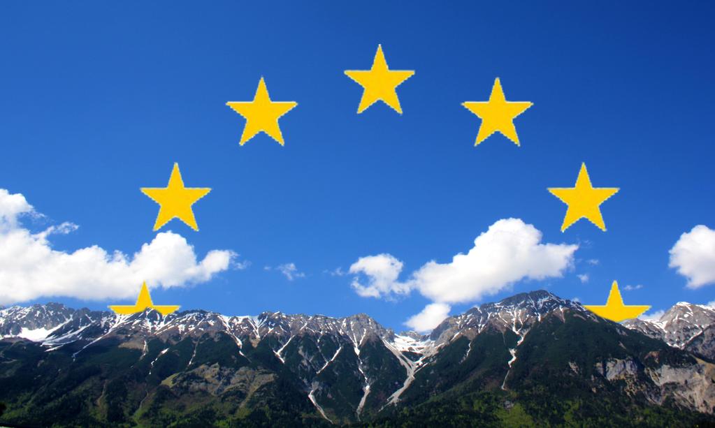DEMOKRATIELANDSCHAFT EUROPA EU & DU 4. 8. Mai 2015 3 Tirol-Südtirol-Trentino: Eine Europaregion Die drei Berggebiete Tirol, Südtirol und Trentino arbeiten eng zusammen.