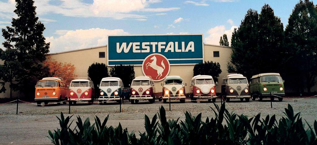 PIONIER UND TRENDSETTER Es ist die Tradition, die den Unterschied macht. Seit mehr als sechs Jahrzehnten baut Westfalia Kastenwagen von VW aus.