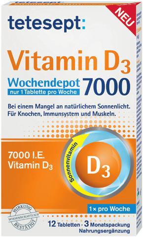 OTC / Nahrungsergänzung Merz Consumer Care Tetesept Vitamin D3 Tabletten Positiv auf dem Markt aufgenommen