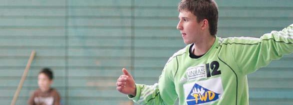 a-jugend - letztes spiel Coach Jörg Neumann vernahm eine deutliche Steigerung bei den Torhütern der Handball-Akademie - auch beim 17-jährigen Franz Flemming.