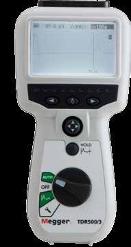 TDR500/3 Zeitbereichsreflektometer 150 V Sehr einfache Bedienung mit Joy-Stick Auto-Set-Up für sofortigen Einsatz Ultra-Fast-Pulse für die Suche am sehr nahen Kabelende Trace-Hold-Funktion