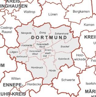 Situation in Dortmund Eckdaten Dortmund - Großstadt im Ruhrgebiet mit gut 585.