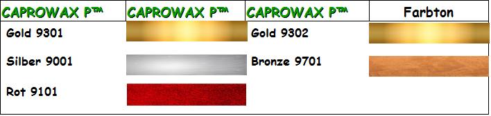 Mast für transluzente Einfärbungen CAPROWAX P - Mast werden den Biokunststoffen 0,5 4 %ig zugesetzt.