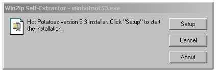 Bitte laden Sie das Programm in der selbstentpackenden Version (self-extracting, auto-installing zip file; winhotpot.