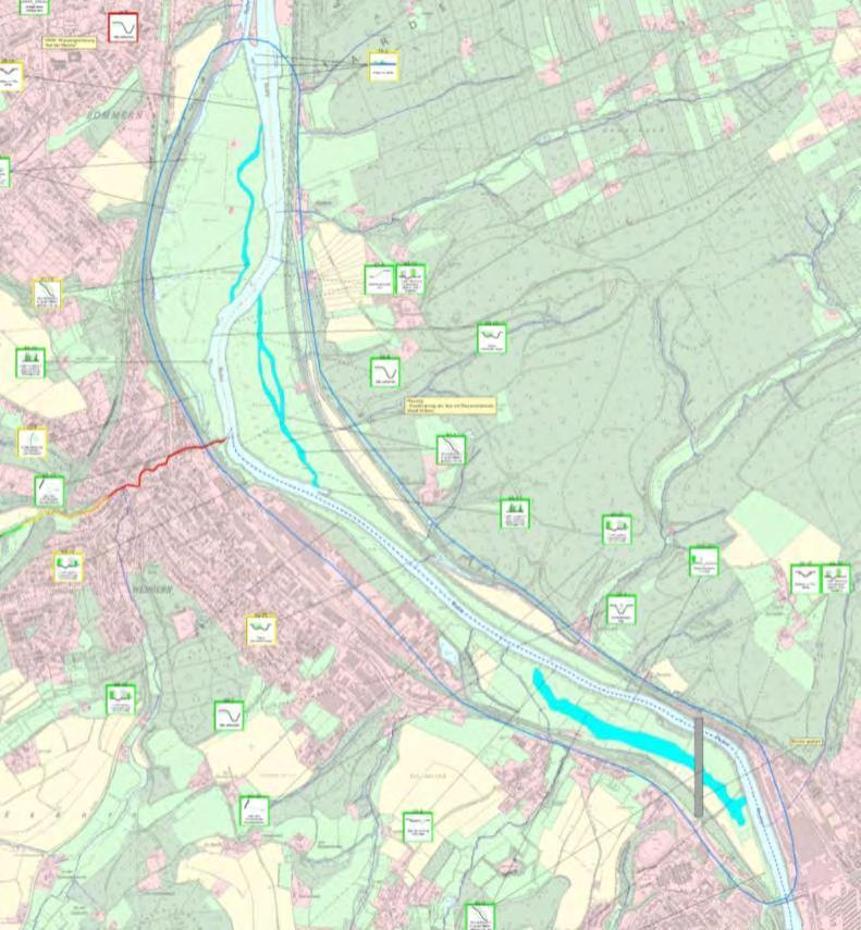 Wengerner Aue (8): Naturschutzgebiet Ruhraue Altwasser und vernässte Rinnenstrukturen vorhanden großflächige, rezente Aue ohne erhöhten Nutzungsdruck teilweise (ca.