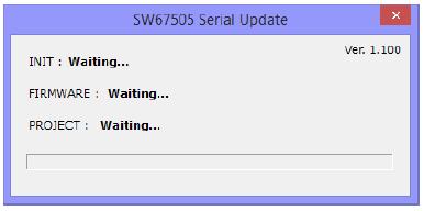 Drücken Sie die Schaltfläche Execute Update Firmware um das Update zu starten. Wenn alle Schritte in Ordnung sind ( siehe unten ), schalten Sie das Gerät aus.