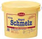Schmelzmargarine aromatisiertes, 100 %-iges Fett ohne Wasserphase 7483 4000492 0 0267 0 15 kg-eim 1 Frittiermedien PHASE Goldflex halbflüssig 7488 4000492 0 0299 1 10 l-eim PHASE