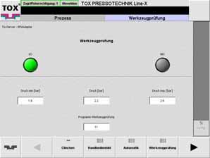 line-x TOX -Clinch-Zange: ToolCheck Überprüfung von TOX -Clinch-Matrizen