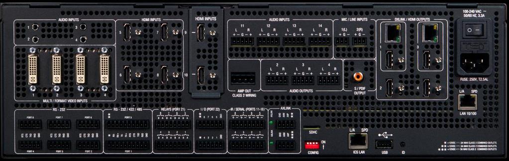 DVX-3250HD-SP: 10x4 Matrix mit 4 x Multiformat (DVI)-Input, 6 x