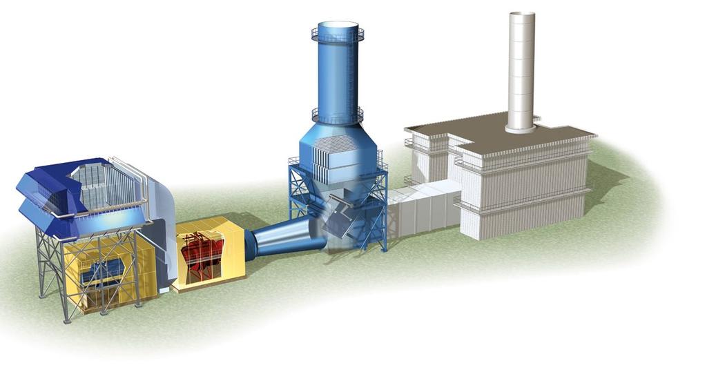 4 5 KRAFTWERKE Kraftwerkskomponenten von G+H Noise Control bringen Gasturbinen das Flüstern bei 1 2 3 4 Luftfiltersystem Turbinenkapsel
