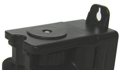 Battery compartment cover 5. 1/4 thread for universal mount 6. Output window for plumb down beam 7.