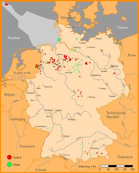 Erdöl- und Erdgasvorkommen in Deutschland 14 Prozent des deutschen Erdgasbedarfs werden durch die heimische Förderung