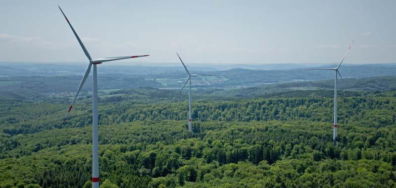 Windpark Reichswald in der Gemeinde Kranenburg am 08.