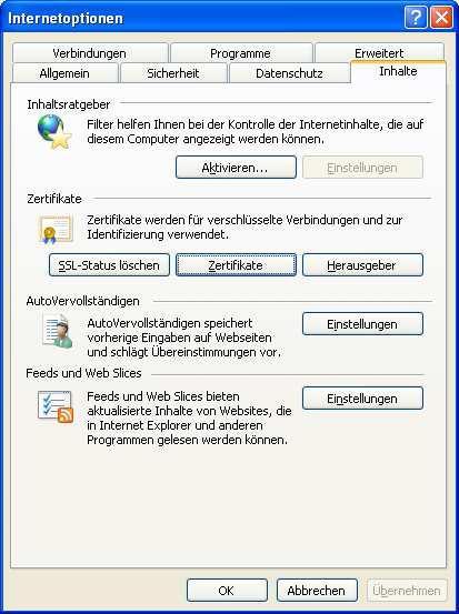 4. Installation Client-Zertifikat 4.1. Internet Explorer 1. Kopieren Sie Ihr Client-Zertifikat an einen Speicherort, an dem Sie die Datei speichern möchten, z.b.