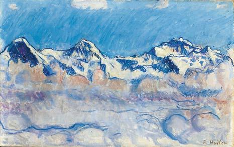In seinem Atelier kopierte er anfänglich als Souvenirmaler kleinmeisterliche alpine Landschaften für Touristen und malte nach Vor gaben Bergbilder, die sich am Geschmack der Reisenden orientierten.