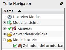 Deformierbares Teil in der Baugruppe einbauen n > hinzufügen Add Component Beim Einfügen der, erscheint automatisch ein Deformier- Dialogfeld in dem der Hub