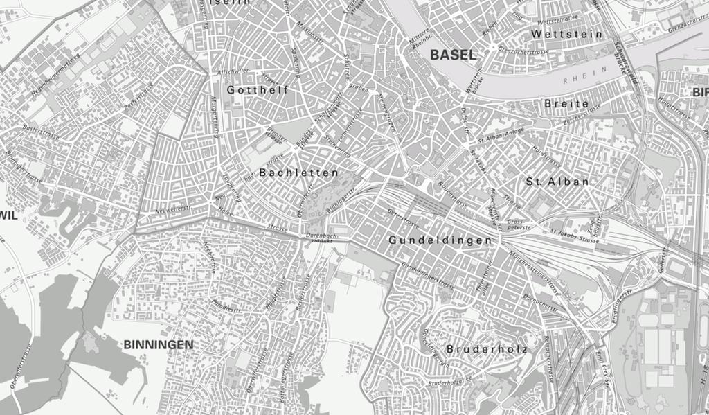 N Ausschnitt Stadtplan M 1:25 000 Hochschule Luzern Technik & Architektur (HSLU