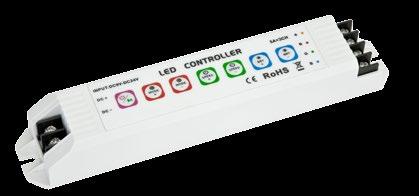 L RGB-Funk-Set 1-4,4 GHz RGB Technologie 1 RGB-Funkhandsender, 1-Kanal Funkhandsender ohne Batterien (AAA - 3 x 1,5V) mit Wandhalterung Funkreichweite ca.