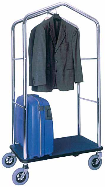 Carrelli portavaligie e portabiti - Luggage and Clothing stands Chariots porte-valises et porte-habits - Kofferwagen und Kleiderständerwagen PORTAVALIGIE CON APPENDIABITI.