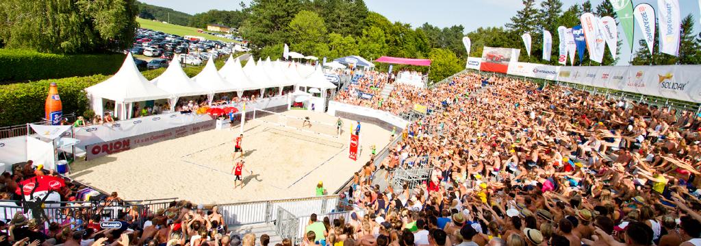 Tag 1 der österreichischen Staatsmeisterschaften im Rahmen des PRO Beach Battle presented by DeLonghi das Wetter hält: Favoritensiege bringen Top-Teams ins Viertelfinale Nach einer fulminanten