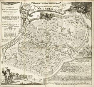 aus 226 226 Johann Paul Glück Deliciae topgeographicae Noribergenses oder Geographische Beschreibung der Reichs-Stadt Nürnberg Nürnberg (?). 1733. Mit 5 eingefalteten Karten und Plänen.