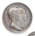 Spende von Margarete Riedel 130 150 157 Bronzemedaille Ferdinand I (V.). 1835 1848. 1836; Stempel von August Ludwig Held, Prägung Loos. Feine Tönung. 34,1 mm.