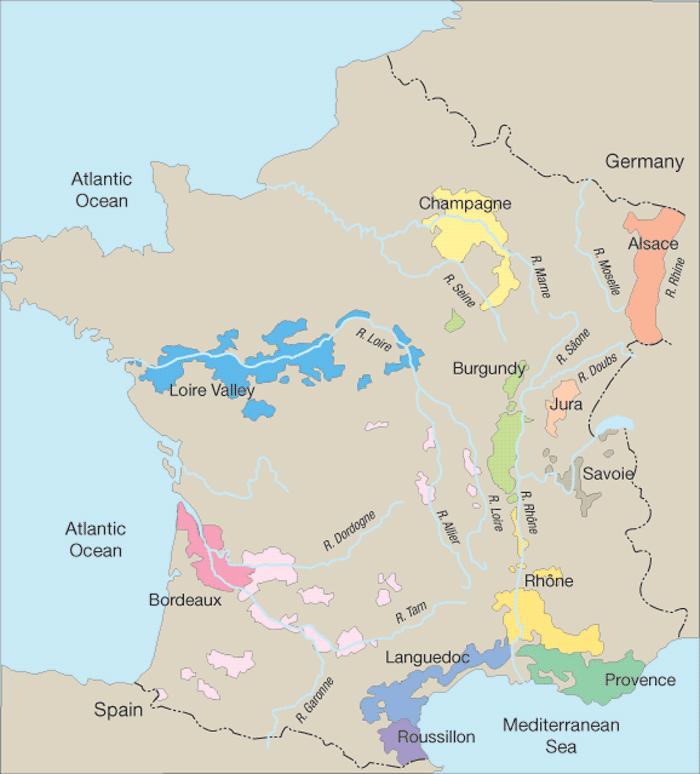 Schaumweine Frankreich - Crémants Insgesamt 8 Regionen, die bekanntesten: Loire: Saumur Mousseux Vouvray, Crémant de Loire Crémant d Alsace Crémant de Bourgogne
