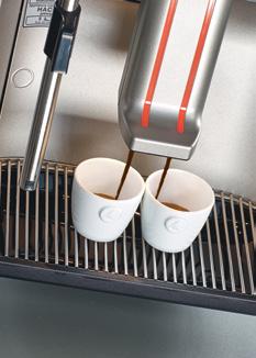 MAXIMALES AROMA Das Mikro-Feinsieb lässt die Nutzung feinster Mahlgrade zu, ohne Kaffeesatz in der Tasse.