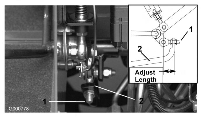 Messen Sie den Abstand vorne und hinten an den Lenkreifen Mitte-zu-Mitte (auf Achshöhe). Das vordere Maß darf höchstens um 3 mm geringer sein als das hintere. 2.