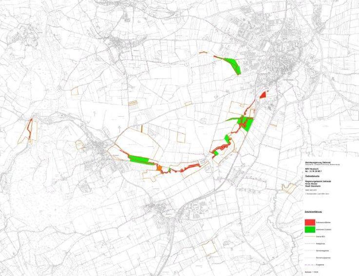 Bodenordnungsverfahren Heubach Übersicht des Verfahrensgebietes Insg.