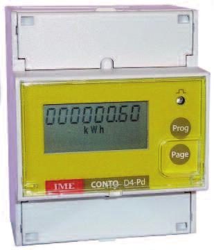 ENERGIEZÄHLER ENERGY COUNTING Statischer Energiezähler Anwendung zur internen Zählung 4 Modul Wirkenergiezähler (Gesamt- und Teil) oder Tarif und 2 Blindenergiezähler (Gesamt- und Teil) oder Tarif