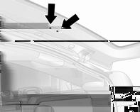 2. Die zwei Schrauben von der Heckklappe entfernen. 3. Von außerhalb des Fahrzeugs die Lampenfassung durch Lösen der Clips mit einem flachen Schraubenzieher entfernen. 4.