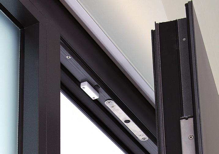 Auch von Außen sicher Magnetkontakte für Fenster und Türen.