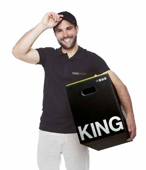 the king specialist KGFOL-ROLLS/DE/00 App KINGspecialist für Installationstechniker Die App KINGspecialist ermöglicht die Vervollständigung aller Setup-Phasen direkt über Smartphone oder Tablet.