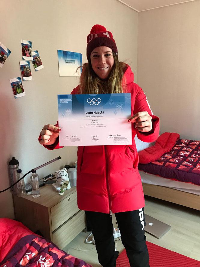 Ein riesen Erfolg und Erlebnis war für Lena Häcki sicherlich die Olympischen Spiele im südkoreanischen Pyeong Chang.