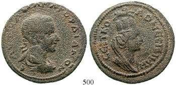 MESOPOTAMIEN, NISIBIS 500 Gordianus III., 238-244 Bronze 28 mm. 11,64 g. Drapierte Büste r.