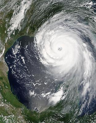 Der Hurrikan Katrina von 2005 Er gilt als die größte Naturkatastrophe, welche die Vereinigten