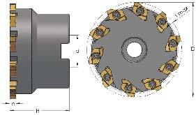 Execution: Milling cutter groove milling (circular) inside/outside Application: universal application for groove milling D H d