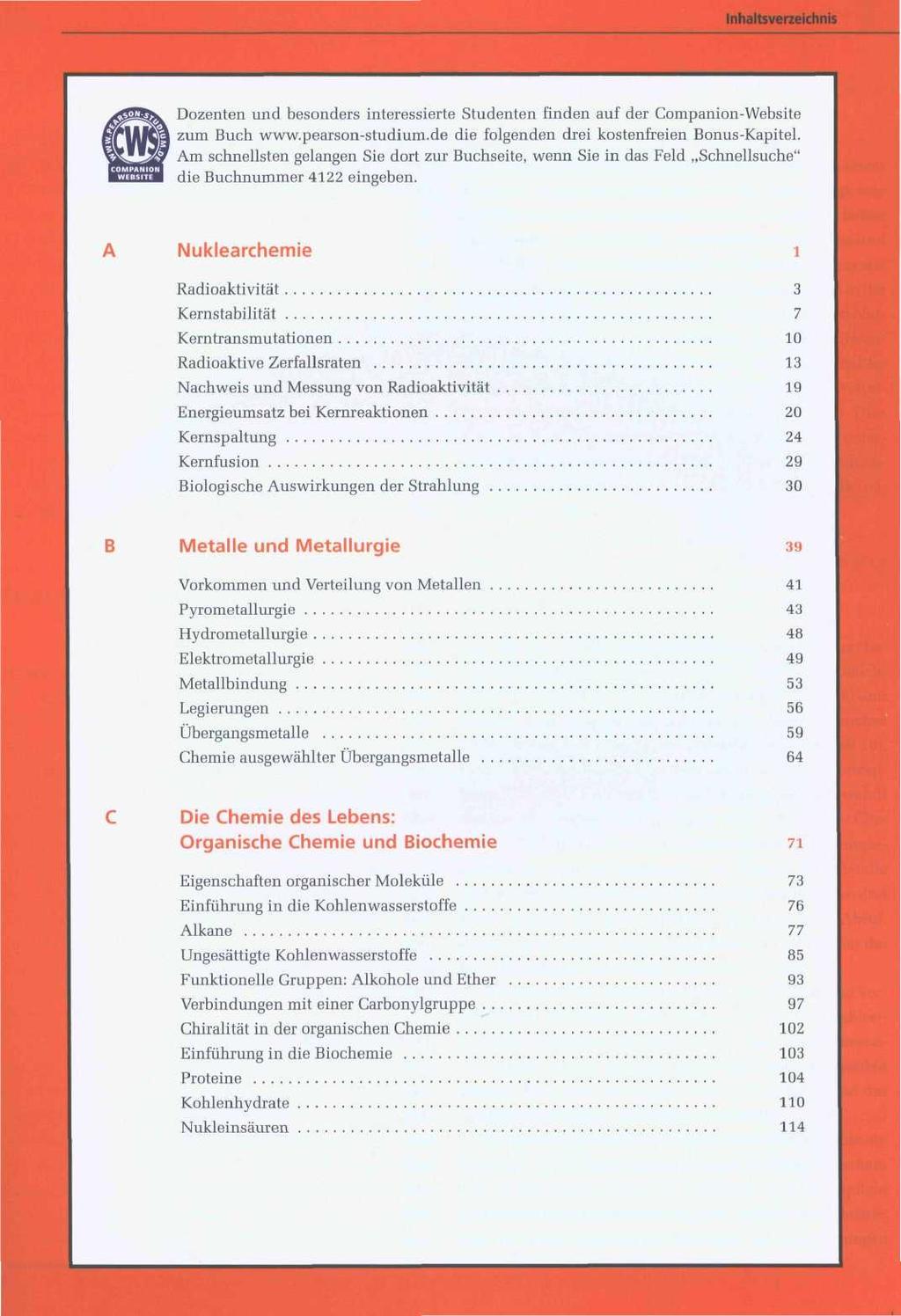 Dozenten und besonders interessierte Studenten finden auf der Companion-Website zum Buch www.pearson-studium.de die folgenden drei kostenfreien Bonus-Kapitel.