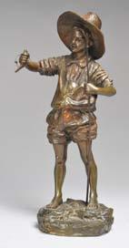 614 Cardona, Josép (1878 Barcelona - 1922 Moià) Bronze, patiniert.