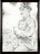 (67) 90.- 928 930 Streller, Carl (1889 London - 1967 Leipzig) Blei/Papier. Porträt eines Soldaten während des 1. Weltkrieges, möglicherweise ein Selbstporträt.